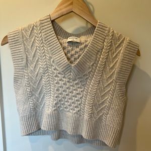 Aritzia Cropped Sweater Vest